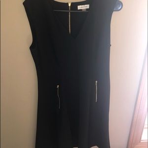 Calvin Klein Black and Gold Dress